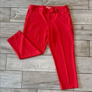 Harlow Vibrant Red Ankle Pants